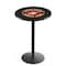 Holland Bar Stool Co 36" Blk Wrinkle U.S. Marines Pub Table L214B3628Marine - alternate 1